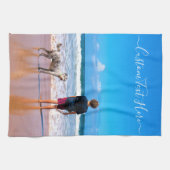 Aangepaste foto en tekst - Uw eigen ontwerp - Mijn Theedoek (Horizontaal)