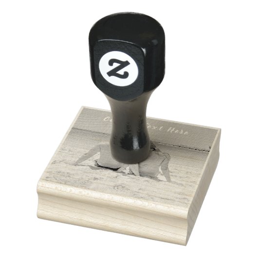 Aangepaste foto en tekst - Uw eigen ontwerp - Roma Rubberstempel (Stempel)