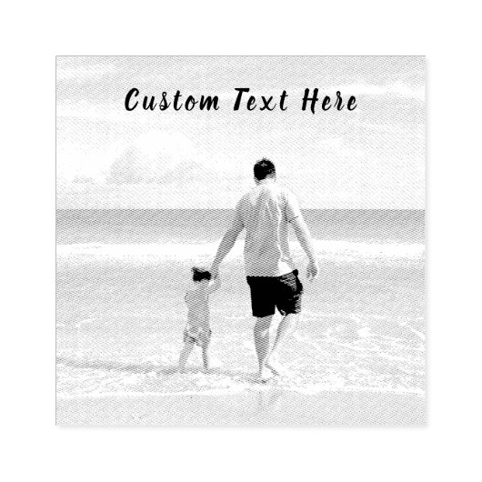 Aangepaste foto en tekst Uw eigen ontwerp Rubberen Rubberstempel (Afrduk)