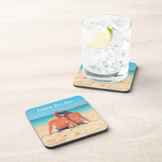 Aangepaste foto en tekst - Uw eigen ontwerp - Spec Bier Onderzetter (Rechterzijde)