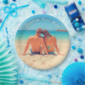 Aangepaste foto en tekst - Uw eigen ontwerp - Spec Papieren Bordje (Feest)