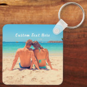 Aangepaste foto en tekst - Uw eigen ontwerp - Spec Sleutelhanger (Achterkant)