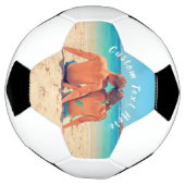 Aangepaste foto en tekst - Uw eigen ontwerp - Spec Voetbal (Gedraaid)