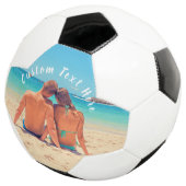 Aangepaste foto en tekst - Uw eigen ontwerp - Spec Voetbal (Drie kwart)