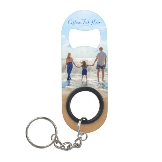 Aangepaste foto en tekst - Uw eigen ontwerp - Unie Mini Flessenopener (Voorkant)