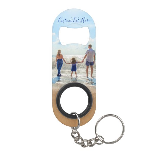 Aangepaste foto en tekst - Uw eigen ontwerp - Unie Mini Flessenopener (Achterkant)