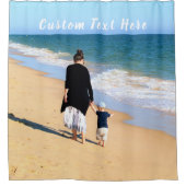 Aangepaste foto en tekst - Uw eigen ontwerp - voor Douchegordijn (Voorkant)