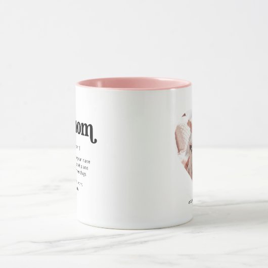 Aangepaste foto en tekst van Dog Mam Mok (Midden)