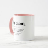 Aangepaste foto en tekst van Dog Mam Mok (Voorkant links)