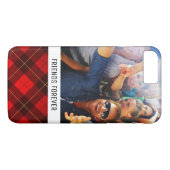 Aangepaste foto- en tekstachtergrond Case-Mate iPhone case (Achterkant (Horizontaal))