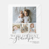 Aangepaste foto- en tekstfotocollage fleece deken (Voorkant)