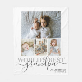 Aangepaste foto- en tekstfotocollage fleece deken