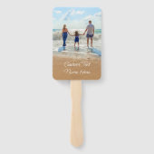 Aangepaste foto- en teksthandleiding voor uw famil handwaaier (Achterkant)