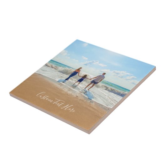 Aangepaste foto- en tekstkeramiek voor uw eigen on tegeltje (Zijkant)