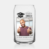 Aangepaste foto- en tekstkleur blikvorm glas (Achterkant)