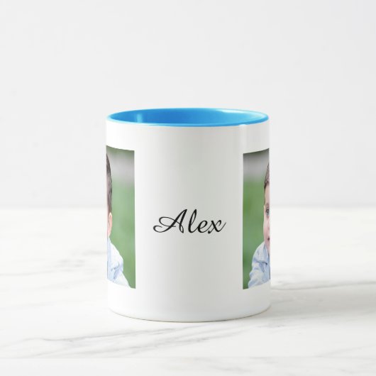 Aangepaste foto- en tekstmok, Gepersonaliseerde fo Mok (Midden)