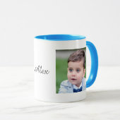 Aangepaste foto- en tekstmok, Gepersonaliseerde fo Mok (Voorkant rechts)