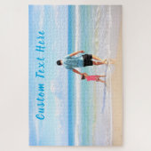 Aangepaste foto- en tekstpuzzel legpuzzel (Verticaal)