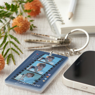 Aangepaste foto- en tekstSleutelhangers Sleutelhanger