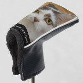 Aangepaste foto- en tekstverwerker golfheadcover (3/4 voorkant)