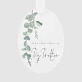 Aangepaste foto Eucalyptus 1e kerstBig Brother Ornament (voorkant)