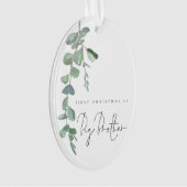 Aangepaste foto Eucalyptus 1e kerstBig Brother Ornament (voorkant)