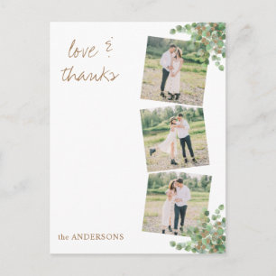 Aangepaste foto Eucalyptus Foliage Weddenschap Bed Briefkaart