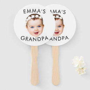 Aangepaste Foto Face Mom Oma Opa Verjaardag Handwaaier