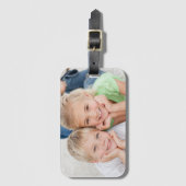 Aangepaste foto familie bagage bagagelabel (Voorkant (verticaal))