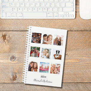 Aangepaste foto familie collage naam handtekening planner