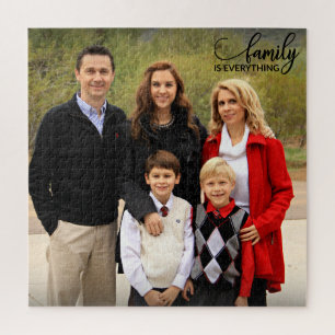 Aangepaste foto Familie is alles legpuzzel