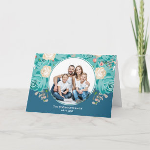 Aangepaste foto familie personaliseren kaart