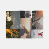 Aangepaste foto fleece deken (Voorkant (Horizontaal))