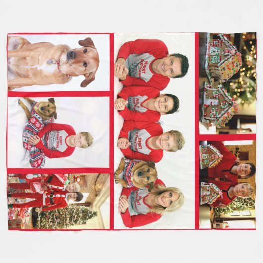 Aangepaste Foto Fleece Deken Kerstmis Herinneringe (Voorkant (Horizontaal))