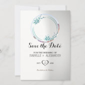 Aangepaste foto Floral Wreath Invitation Kaart (Voorkant)