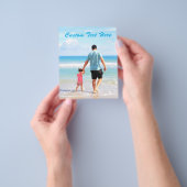 Aangepaste foto flyer met tekst (Hand)