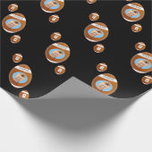 Aangepaste foto football cadeaupapier (Hoek)