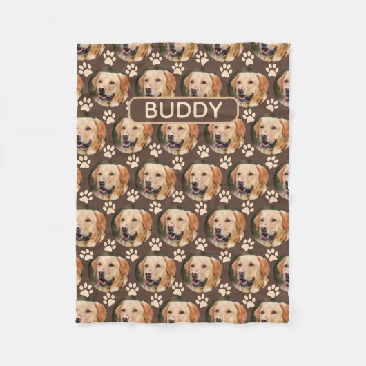 Aangepaste foto foto foto Pattern-naam Fleece Deken (Voorkant)