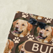 Aangepaste foto foto foto Pattern-naam Strandlaken (In situ)