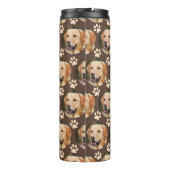 Aangepaste foto foto foto Pattern-naam Thermosbeker (Achterkant)