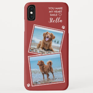 Aangepaste foto foto van Pet Dog Cat Quote Foto iPhone XS Max Hoesje