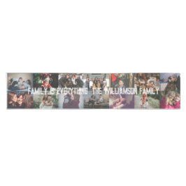 Aangepaste foto foto's Collage Familienaam 14 Fami Korte Tafelloper