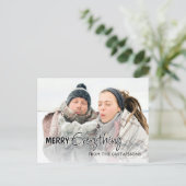 Aangepaste foto Funny Merry Alles Humor Text Briefkaart (Staand voorkant)