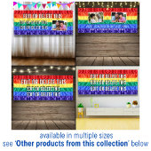 Aangepaste foto Gay pride Rainbow vlag achtergrond Spandoek