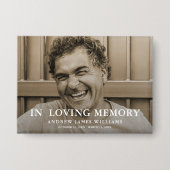 Aangepaste foto gedenkteken begrafenis tribute button (Voorkant)