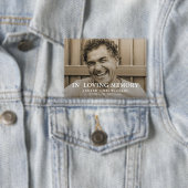 Aangepaste foto gedenkteken begrafenis tribute button (Insitu)