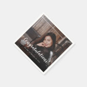 Aangepaste foto gefeliciteerd servet (Hoek)