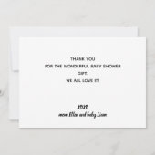 Aangepaste foto Genderneutraal script - Hartelijk  Aankondiging (Achterkant)