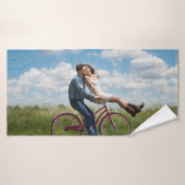 Aangepaste foto gepersonaliseerd badhanddoek (Badhanddoek)