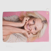 Aangepaste foto gepersonaliseerd golfhanddoek (Horizontaal)